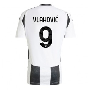 Juventus Dusan Vlahovic #9 Replika Hjemmebanetrøje 2024-25 Kortærmet
